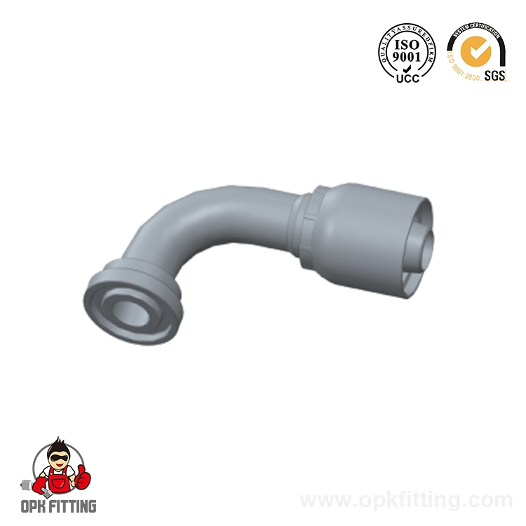 87691-RW 90° SAE Flange 6000 PSI